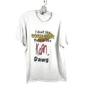I don't like corn dogs Korn XL T-Shirt Gildan Nu Metal